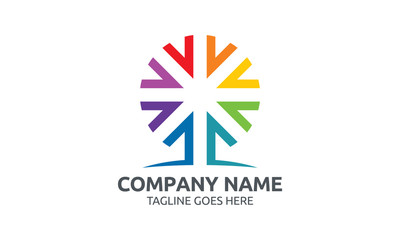 Arrows Tree Logo Image Vector