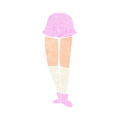 cartoon female legs