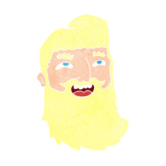 cartoon man with beard laughing