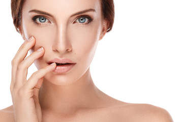 Beautiful woman with perfect face