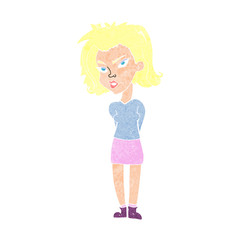 cartoon woman