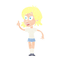 cartoon woman asking question