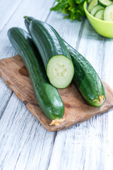 Heap of fresh Cucumbers