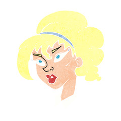 cartoon pretty woman