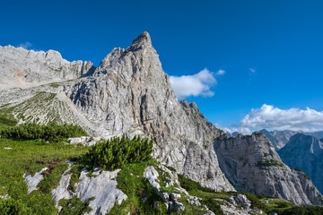 Fototapeta na wymiar Mountain in Julian Alps