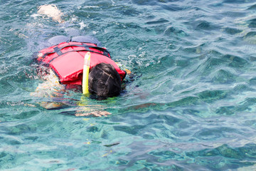 Tourist and snorkel in Koh Lipe