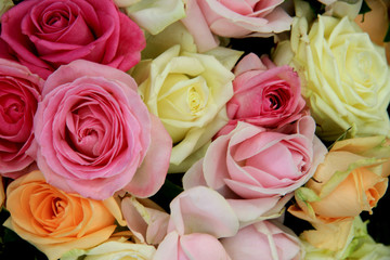 Pastel wedding bouquet