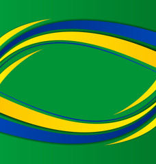 Abstract background in Brazil flag concept