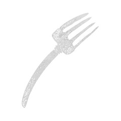 Obraz premium cartoon fork
