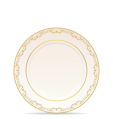 floral ornament plate isolated