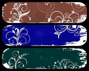 Abstract grunge banners