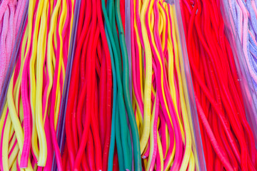 Colorful candies at the market