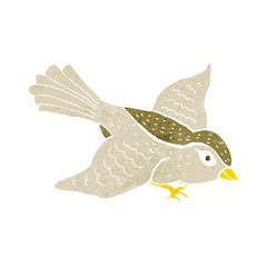 cartoon flying bird