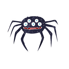 cartoon halloween spider
