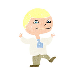 cartoon happy boy