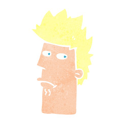 cartoon nervous expression
