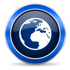 Naklejka premium earth icon world sign