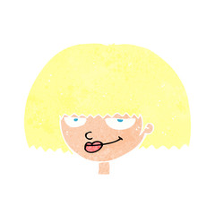 cartoon mean female face