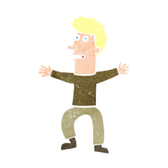 cartoon startled man