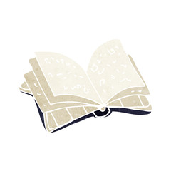 cartoon open book