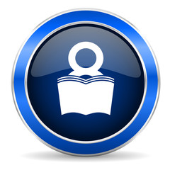 book icon reading room sign bookshop symbol