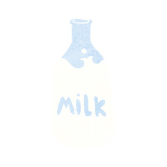 cartoon bottle of milk