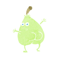 a nice pear cartoon
