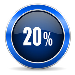 20 percent icon sale sign