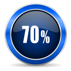 70 percent icon sale sign
