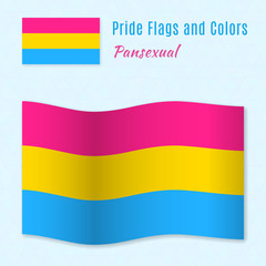 Pansexual pride flag with correct color scheme.
