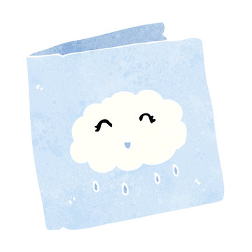recommend clip art: cartoon card with cloud pattern
