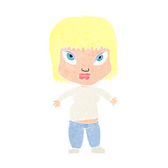 cartoon overweight woman