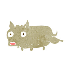 cartoon little dog cocking leg