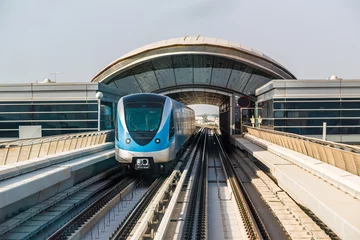 Foto op Canvas Dubai metro railway © Sergii Figurnyi