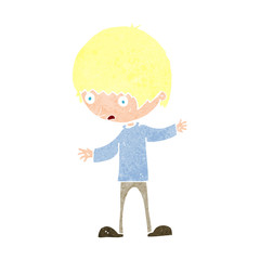 cartoon boy with outstretched arms