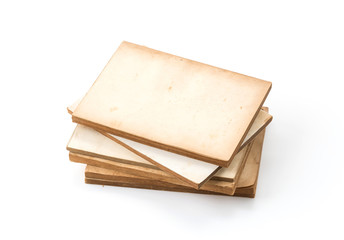 old book on white background
