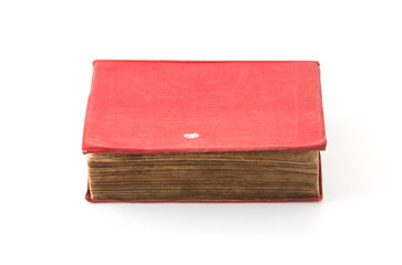old book on white background