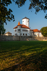 Fototapeta na wymiar Budatinsky zamok - Castle with tower - Budatin, Zilina, Slovakia