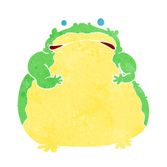 cartoon fat toad