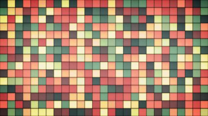 glowing glass tiles mosaic