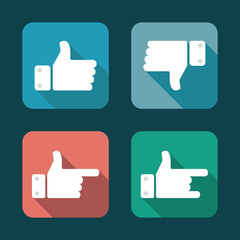 Thumbs up icons