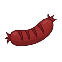 sausage isolated illustration