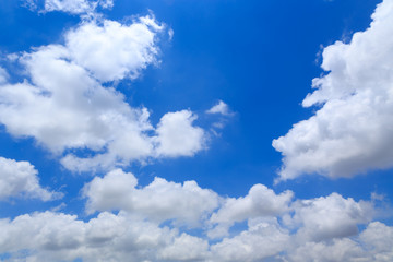 Obraz premium Blue sky with clouds background