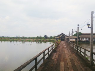 Obraz premium drewniany most