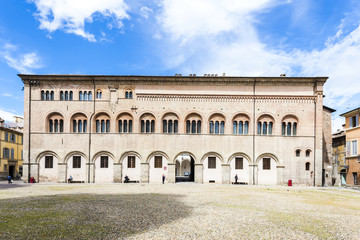 Fototapeta na wymiar Episcopal Palace on Piazza del Duomo, Parma, Emilia-Romagna, Ita