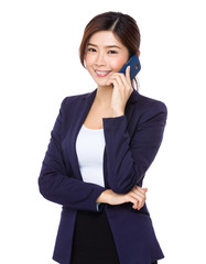 Asian Businesswoman talk to cellphone