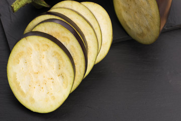 Eggplant slices