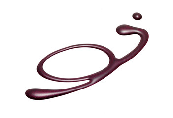 Nail polish isolated on white  