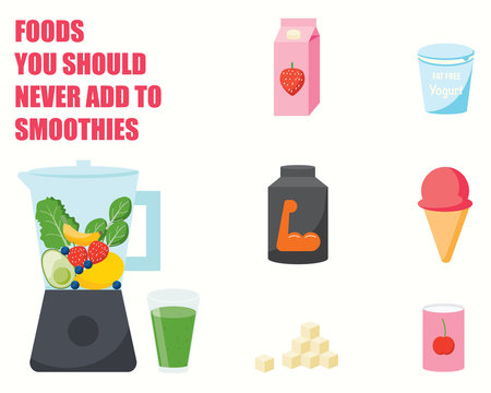 Foods you should never add to smoothies INFOGRAPHICS