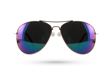 Sun glasses style isolated on white background.